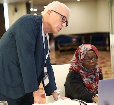 Ian Roberts and Eni balogun